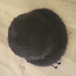 Marzi Firenze Black Fur Hat